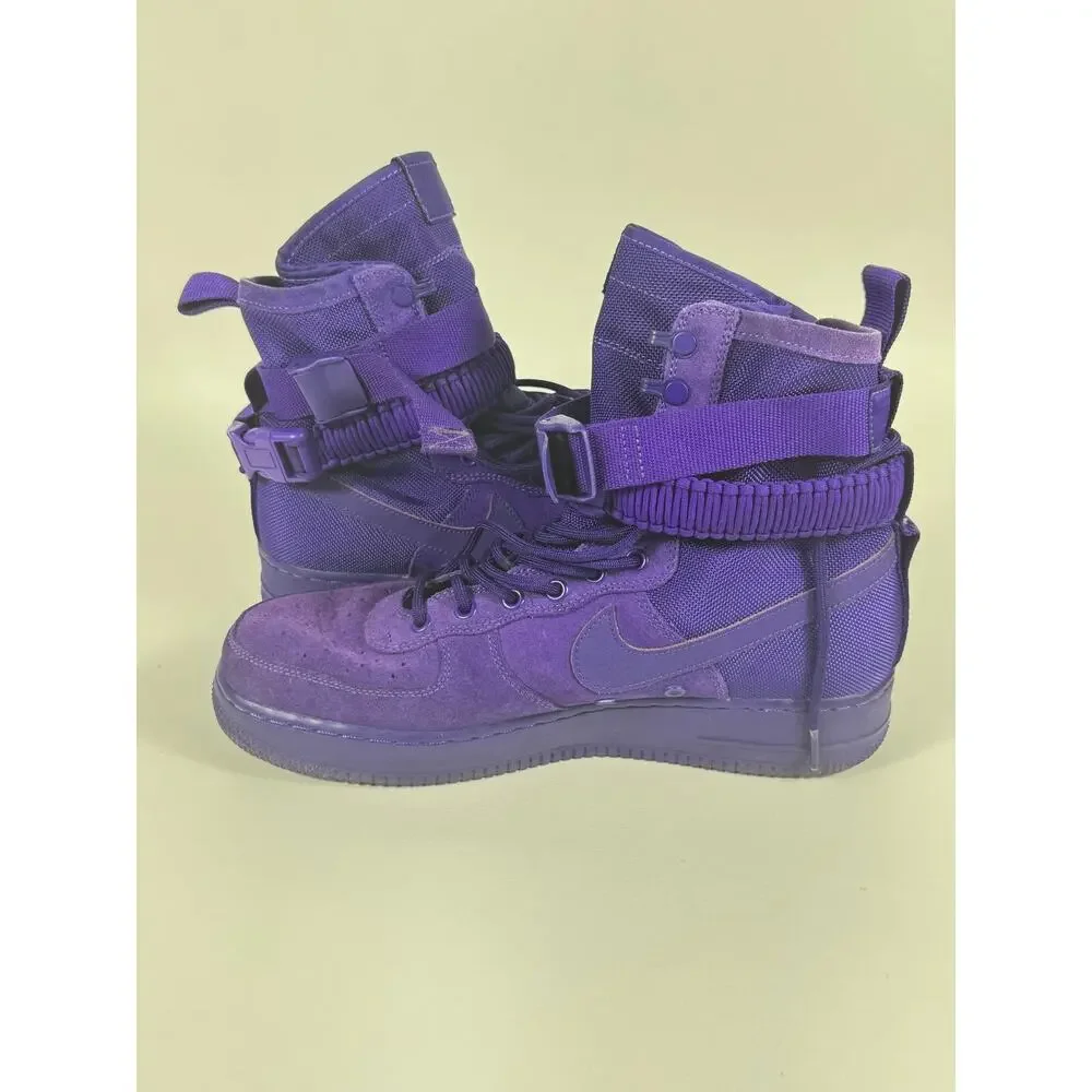 Nike SF Air Force 1 AF1 High Purple Dynasty Suede 864024-500 Mens Sz 11 2017